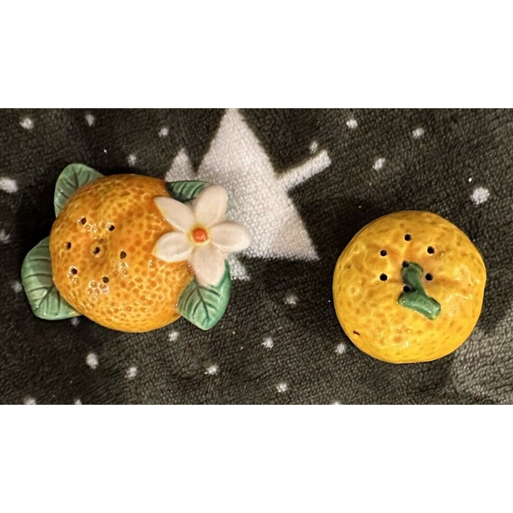 Vintage Orange Japan Fruit Salt and Pepper Shaker